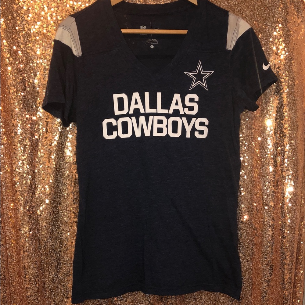NFL Dallas Cowboys Women’s Navy V-Neck Jersey